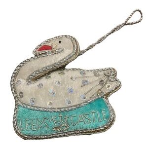 Royal Collection Trust Ornament Leeds Castle Christmas Swan Beaded RARE